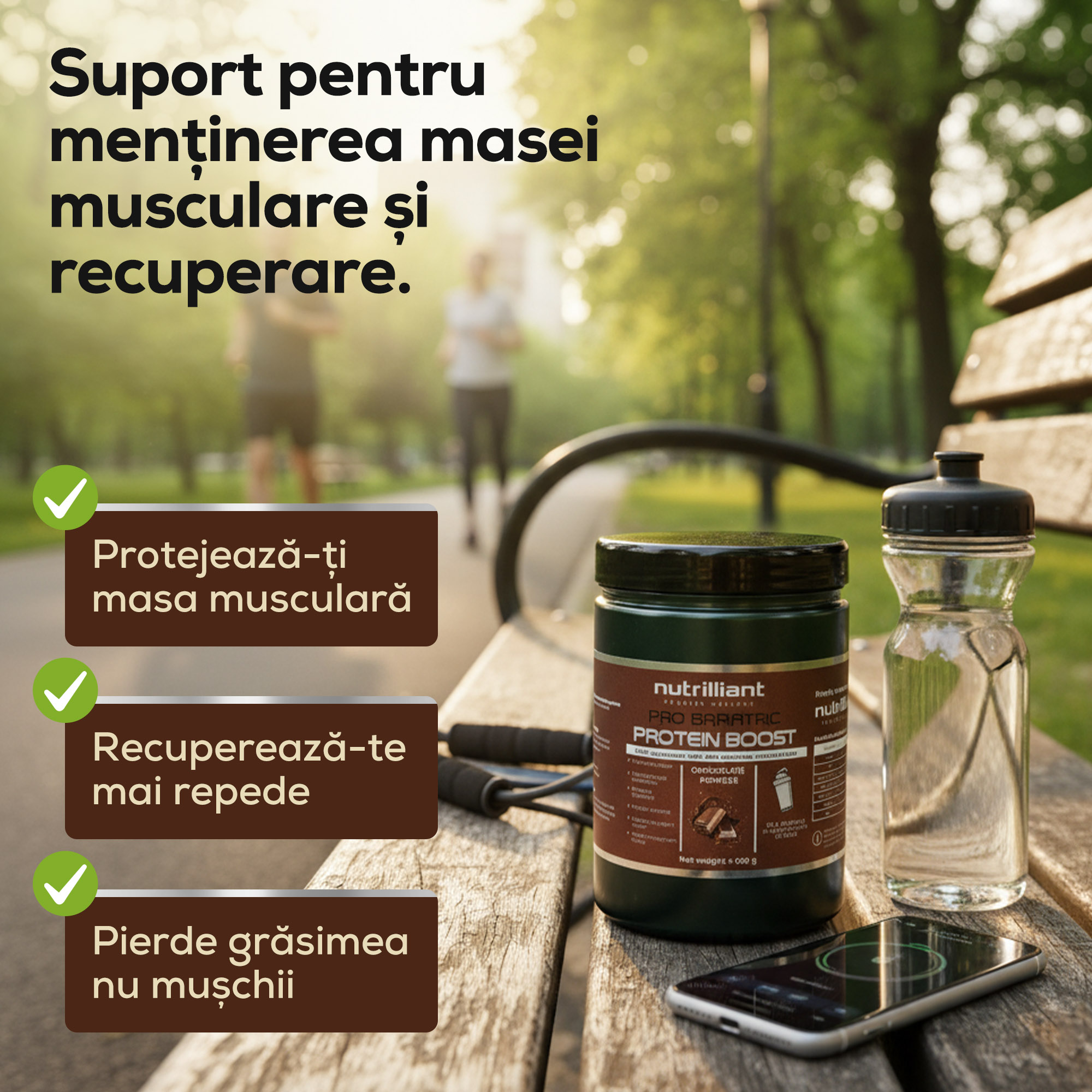 Pudră proteică fermentată în granule de kefir, cu aromă de ciocolată - Whey Kefir - NUTRILLIANT - imagine 3