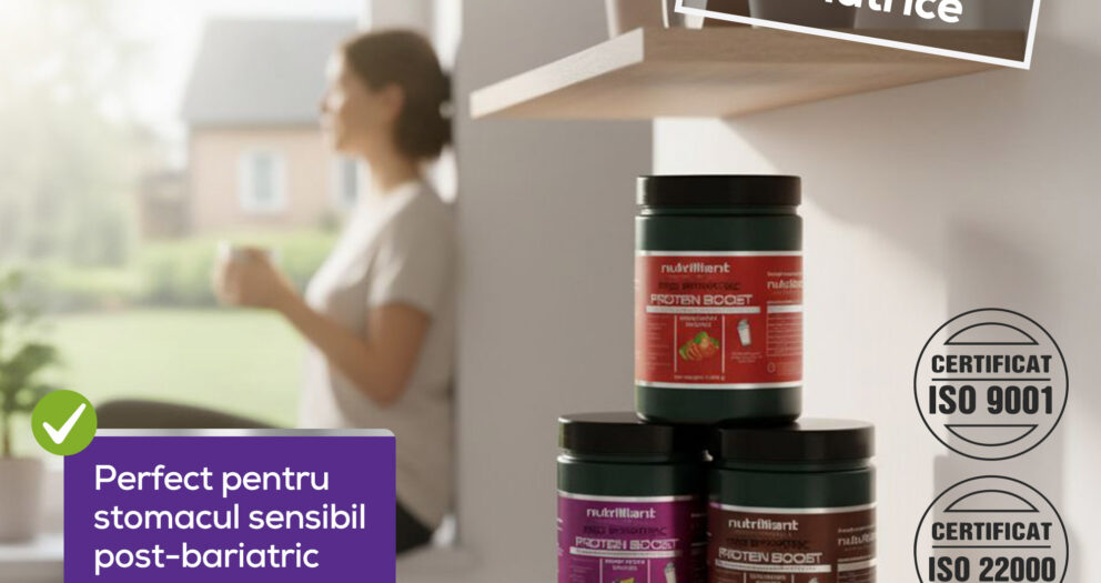 Pudra proteica naturala Nutrilliant din zer fermentat kefir fara aditivi